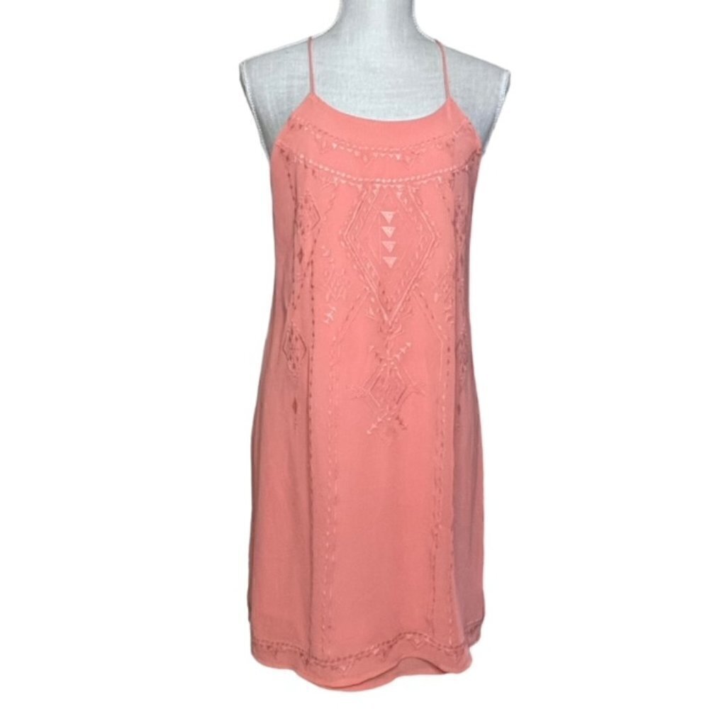 ALTAR'D STATE Embroidered Coral Dress - Size Small